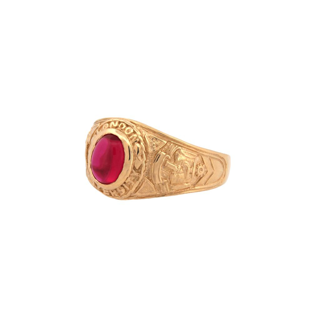 9 Karat Gelbgold College-Ring