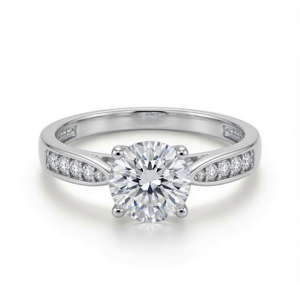 9ct White Cubic Zirconia Ladies Dress Ring – Imperial Time
