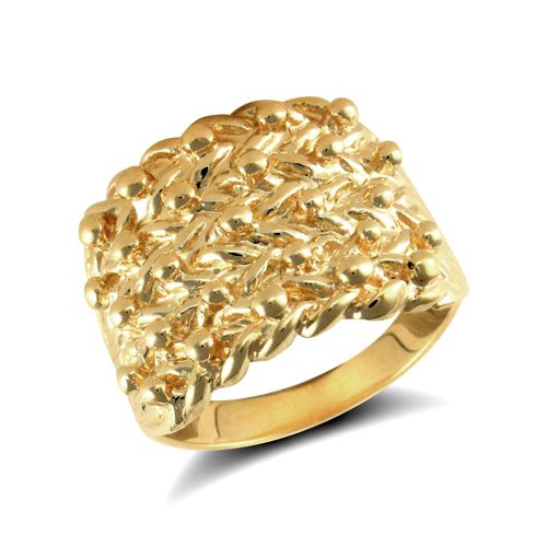 9ct Yellow 5 Row Keeper Ring – Imperial Time