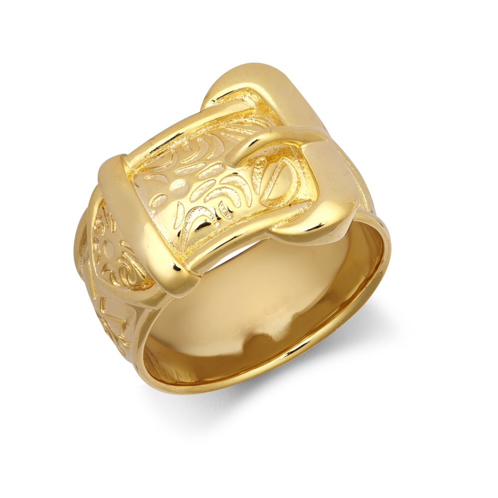 9ct Yellow Gold Buckle Ring – Imperial Time