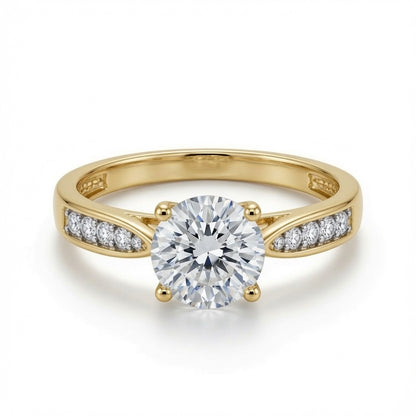 9ct Yellow Cubic Zirconia Ladies Dress Ring – Imperial Time