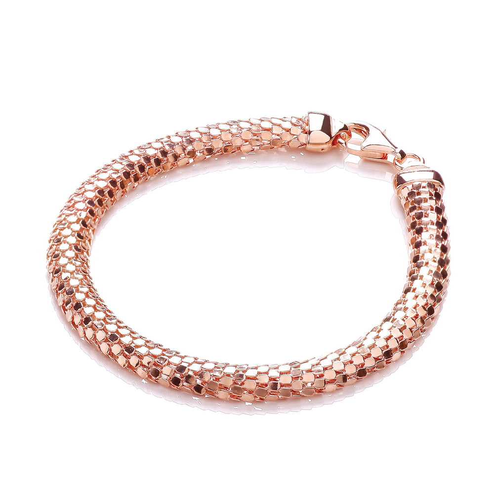 D-Shape Rose Colour Mesh Bracelet – product view
