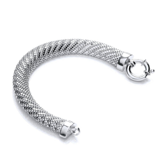 Silver Mesh Bracelet - Fine Bracelet - Certified Authentic - Swiss Made - UK Stock - Insured – Luxury Jewellery by Imp