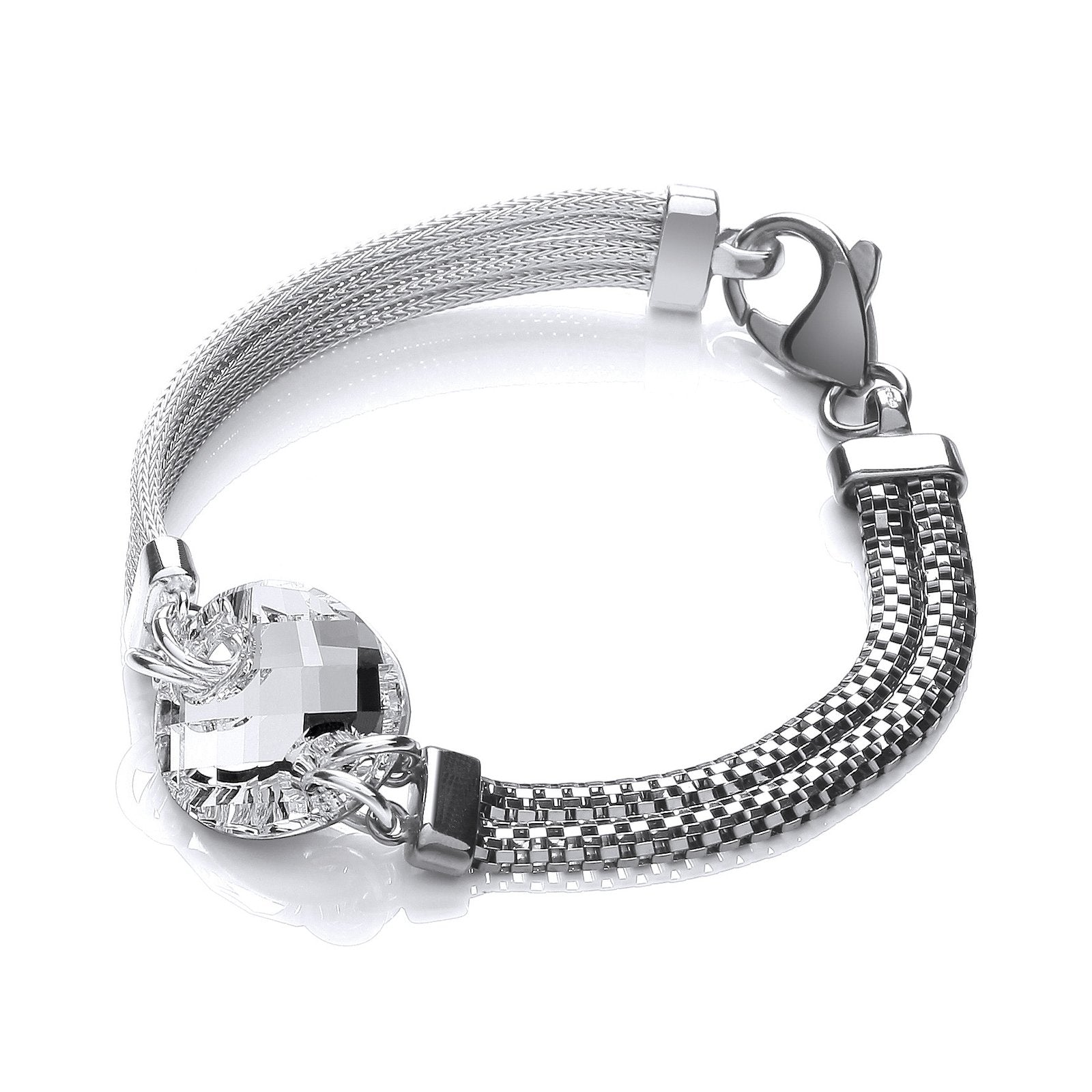 Ruthenium & Silver Mesh Bracelet - Fine Bracelet - Certified Authentic - Swiss Made – Luxury Jewellery by Imperial Tim