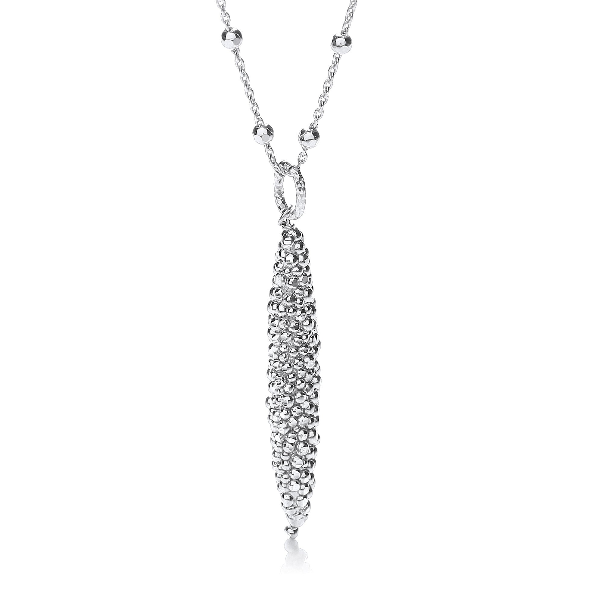 Corn Shape Grain Finish Necklace 17"/43cm