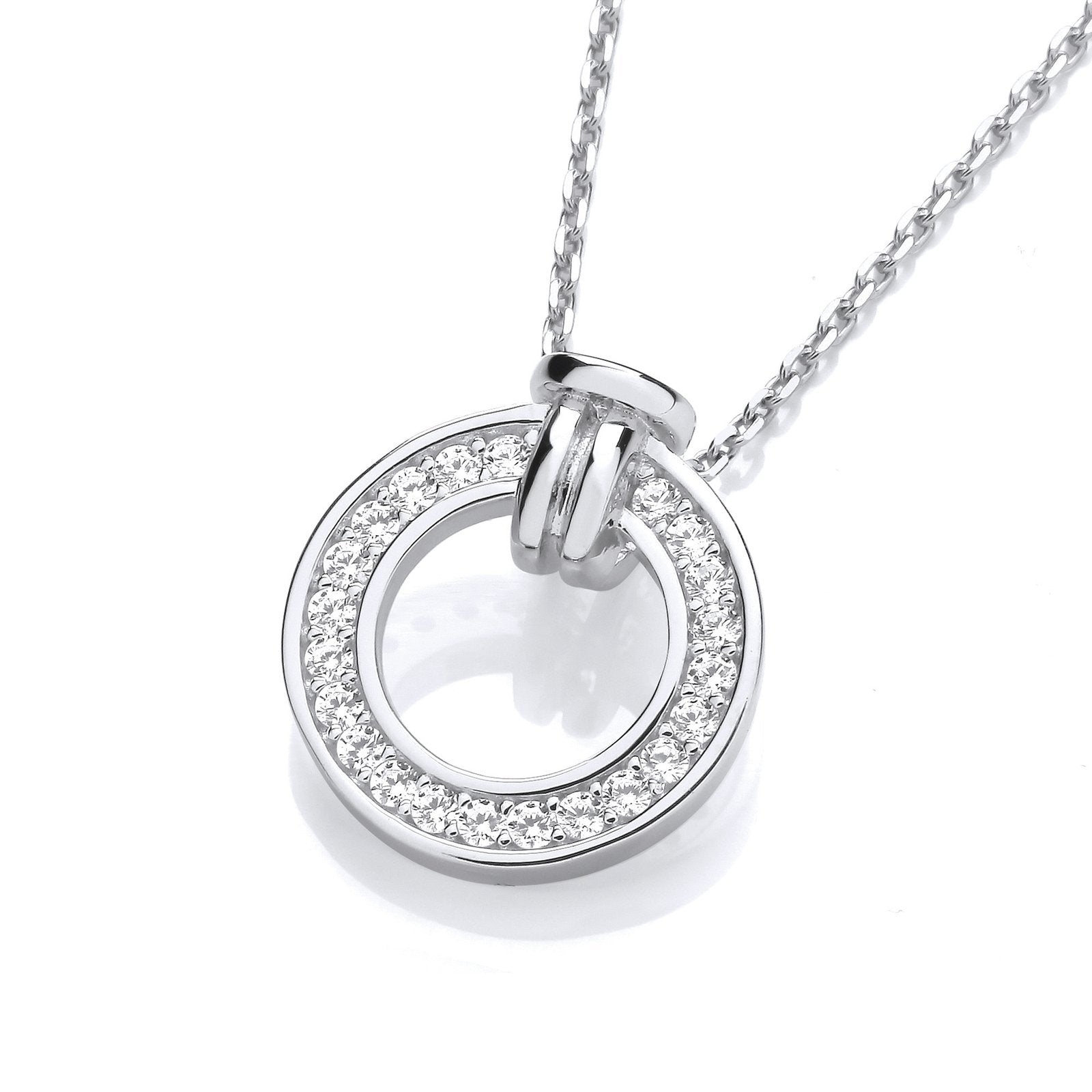 Circle of Life Cubic Zirconias Pendant with Chain - Fine Necklace - Certified Authentic – Luxury Jewellery by Imperial