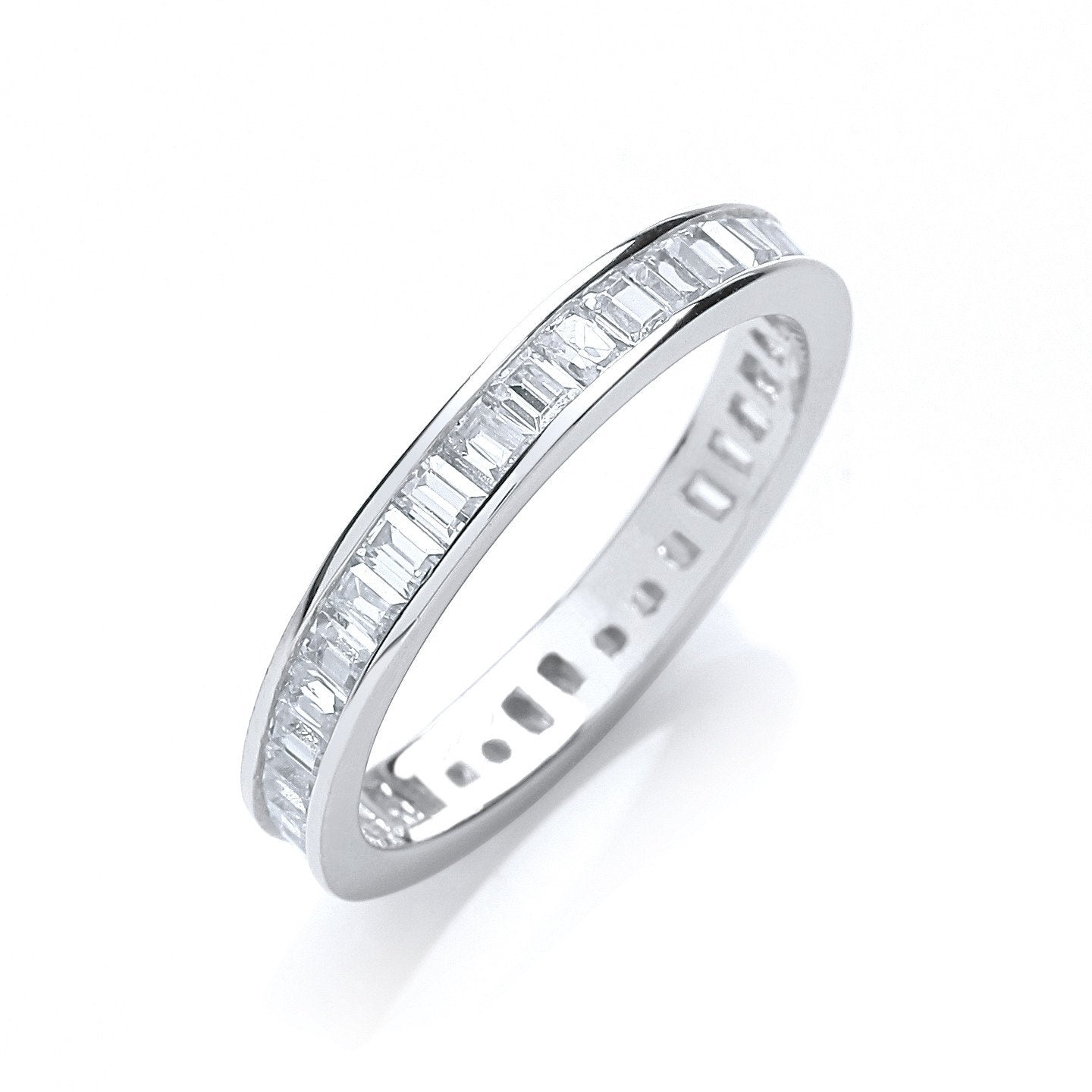 Full Et Baguettes Channel Set Cubic Zirconia Ring - Fine Ring - Certified Authentic – Luxury Jewellery by Imperial Tim