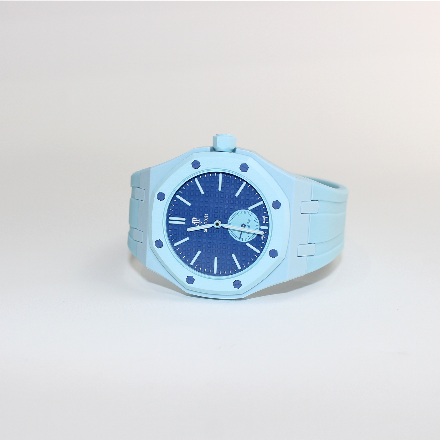 AP Swatch Royal Pop LÀN BA Bio-ceramic Pocket Watch SSX03L100N Audemars Piguet Collaboration New Unworn