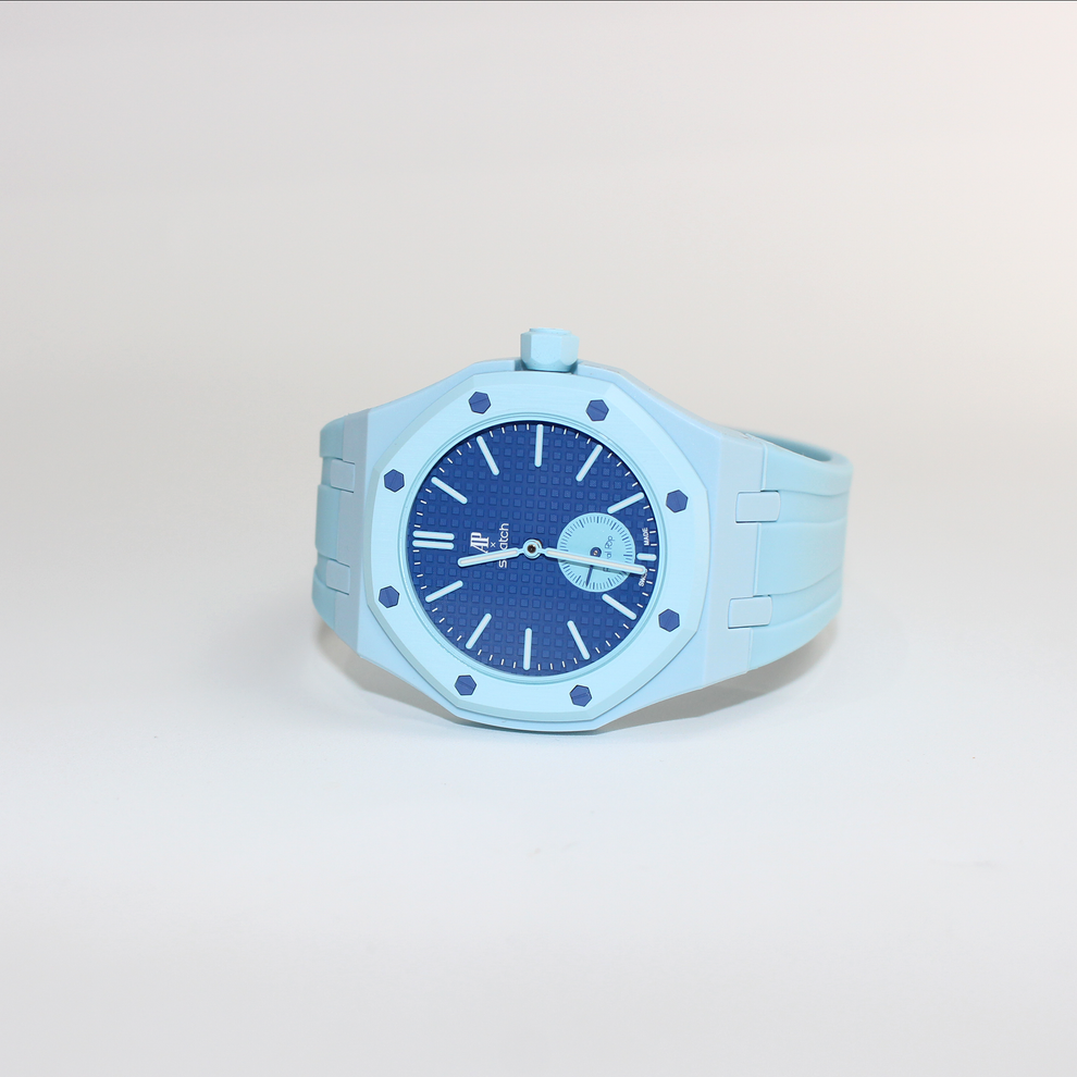AP Swatch Royal Pop LÀN BA Bio-ceramic Pocket Watch SSX03L100N Audemars Piguet Collaboration New Unworn