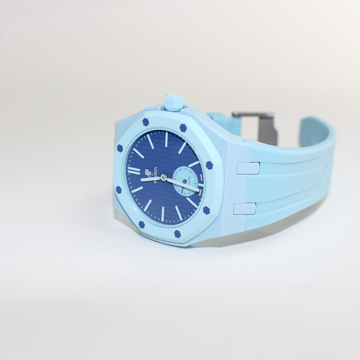AP Swatch Royal Pop LÀN BA Bio-ceramic Pocket Watch SSX03L100N Audemars Piguet Collaboration New Unworn