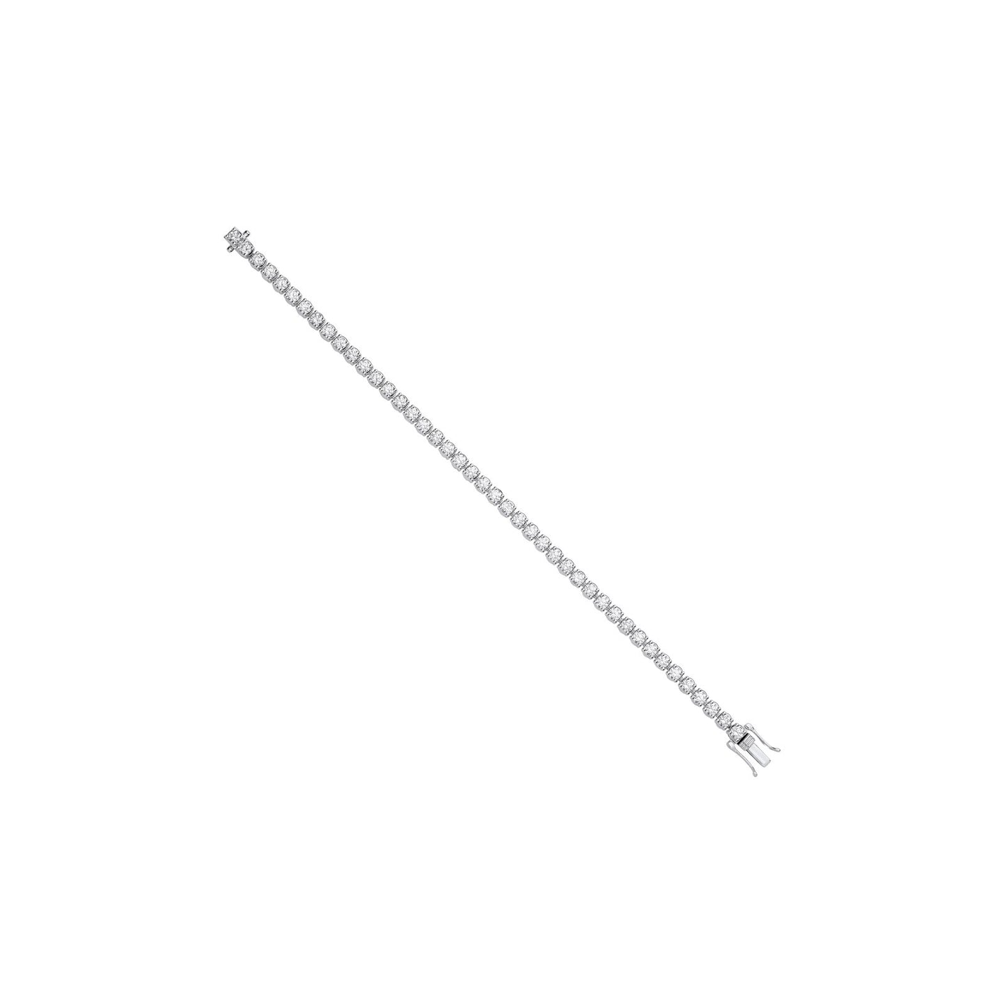 9ct White Gold 5.00ctw Lab Grown Diamond Tennis Bracelet Igi Certified - Fine Bracelet – Luxury Jewellery by Imperial