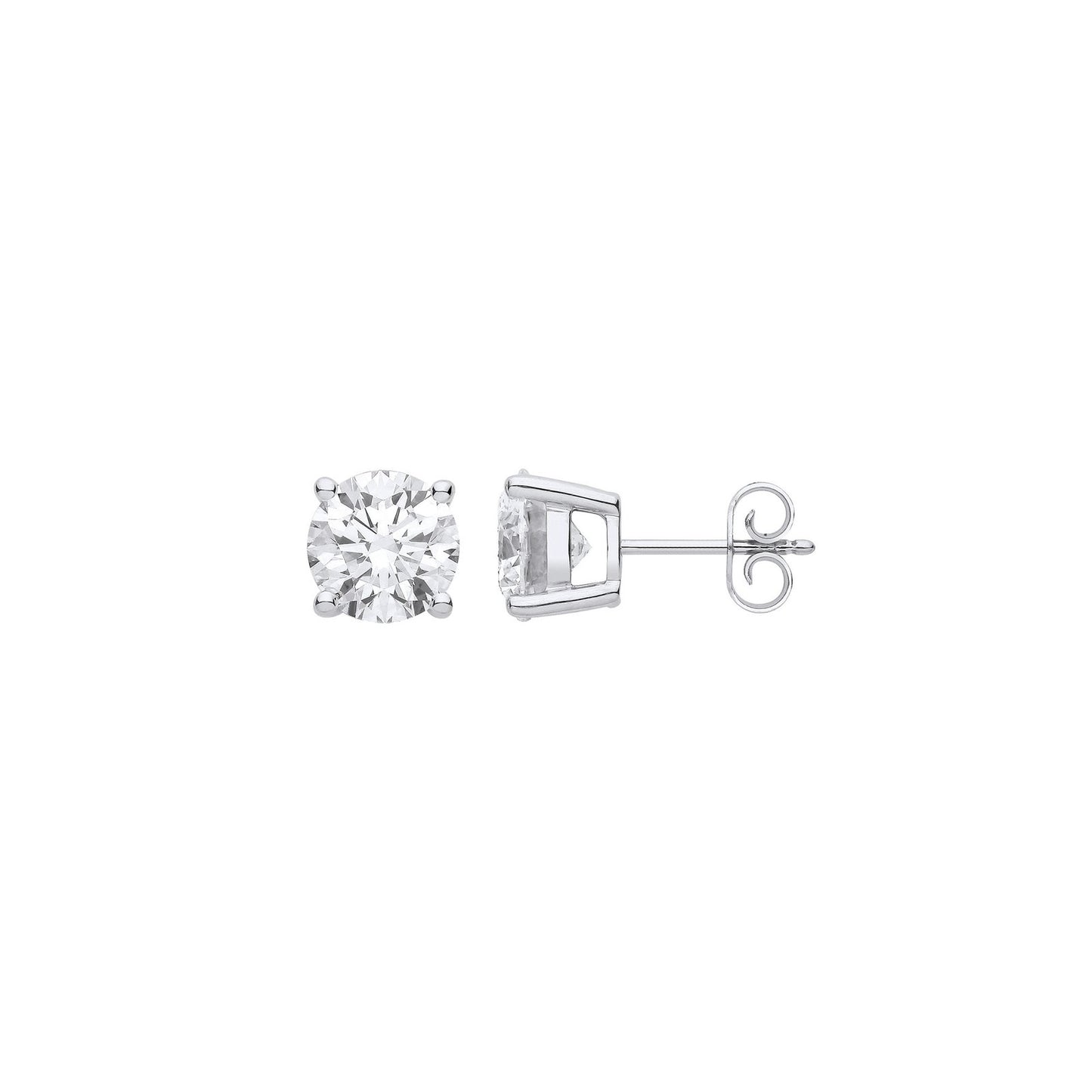 18ct White Gold 2.00ctw Lab Grown Diamond Earrings Igi Certified