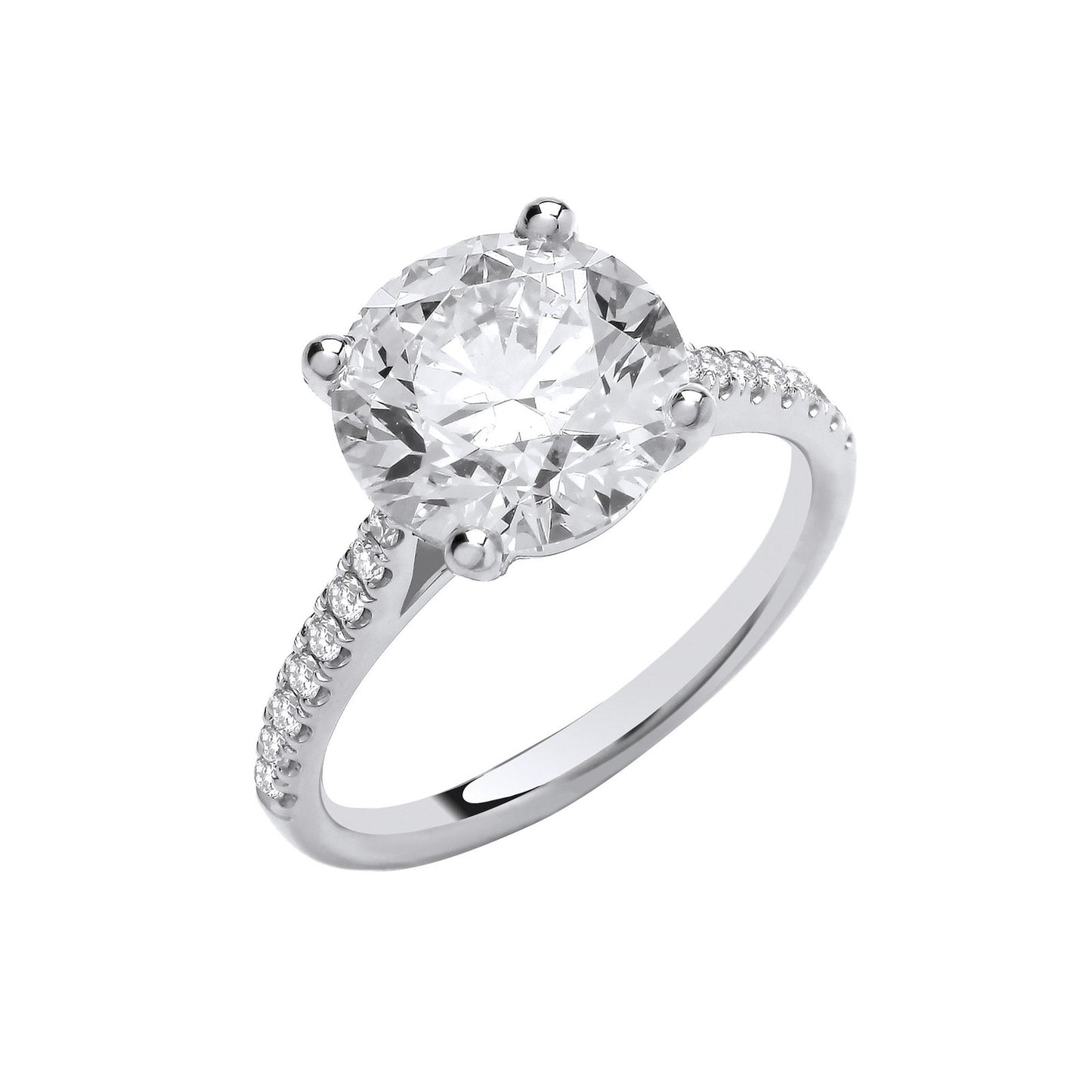 18ct White Gold 3.20ctw Lab Grown Diamond Ring Igi Certified
