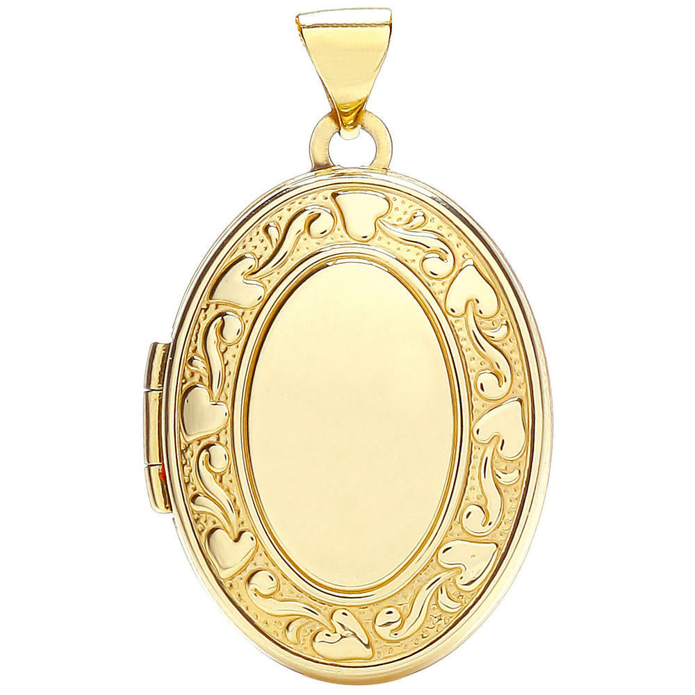 Yellow Gold Oval Shaped Locket