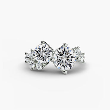 Eternal Embrace Side-Stone Engagement Ring 0.50ct–3.00ct with 1.21ct Accents in Classic Wedding Style | Imperial Time UK Ltd