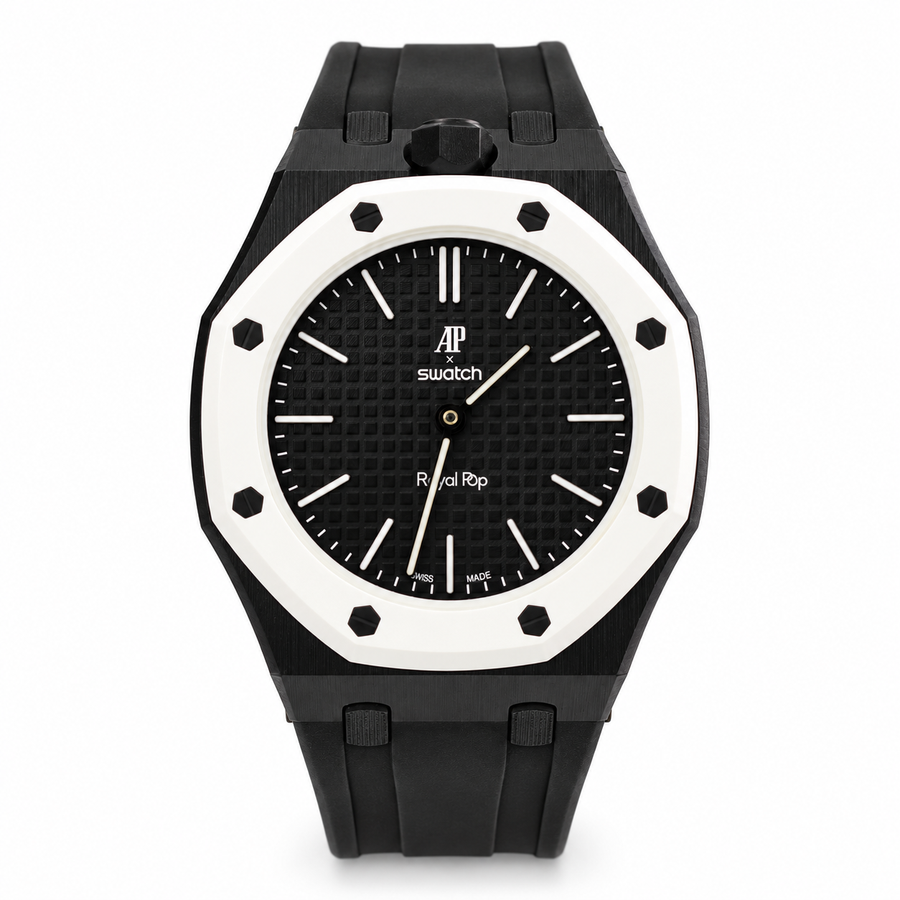 Audemars Piguet x Swatch Royal Pop Ocho Negro Bioceramic pocket watch
