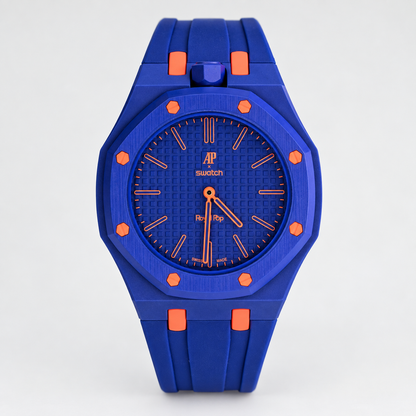 AP Swatch Royal Pop ORENJI HACHI Bio-ceramic Pocket Watch SSX03L103N