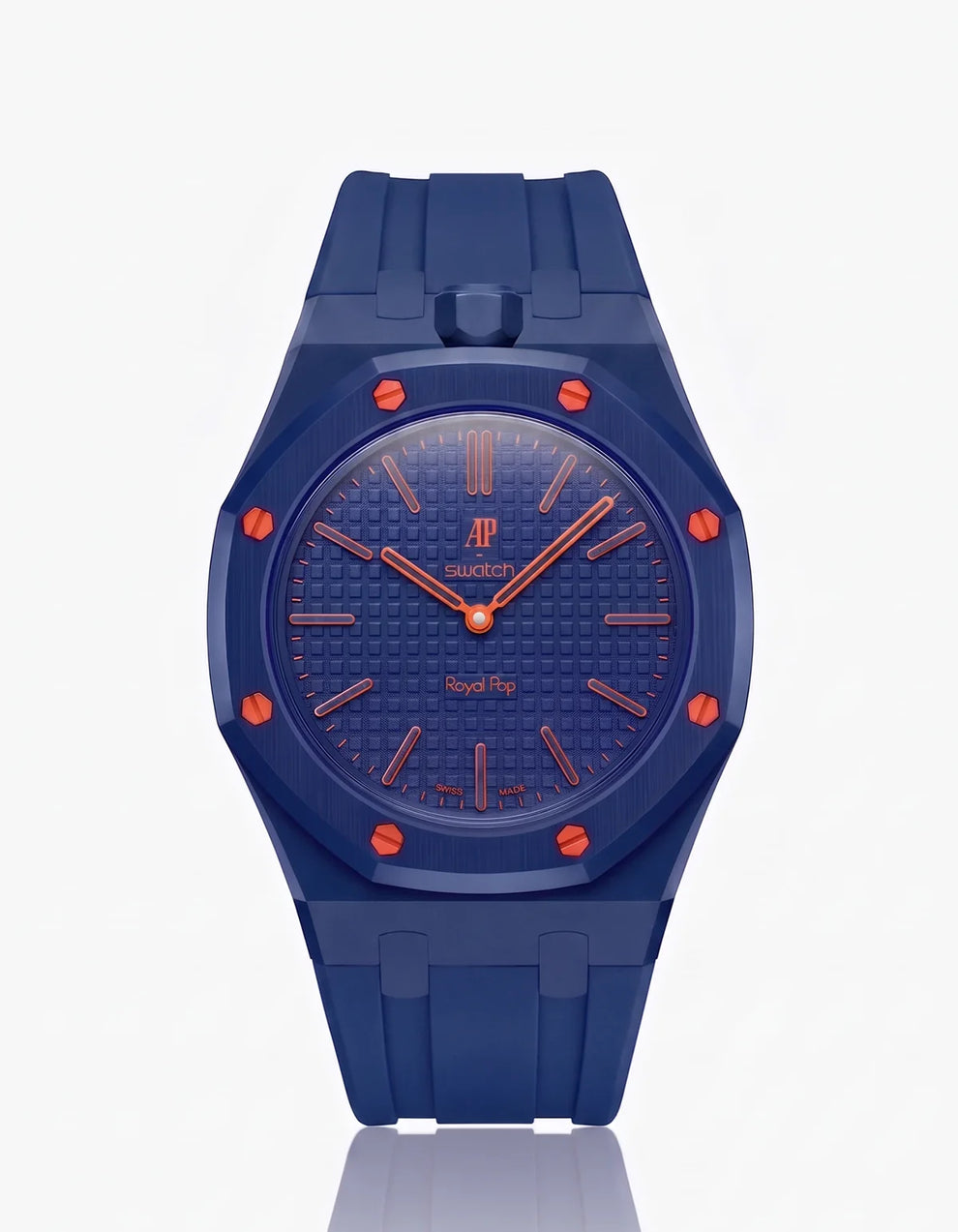 AP Swatch Royal Pop ORENJI HACHI bioceramic pocket watch SSX03L103N