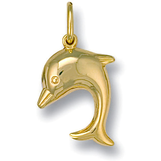 Yellow Gold Dolphin Pendant