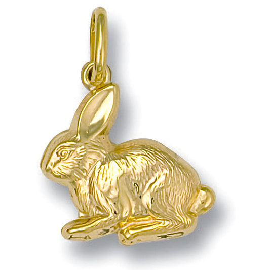 Yellow Gold Rabbit Pendant