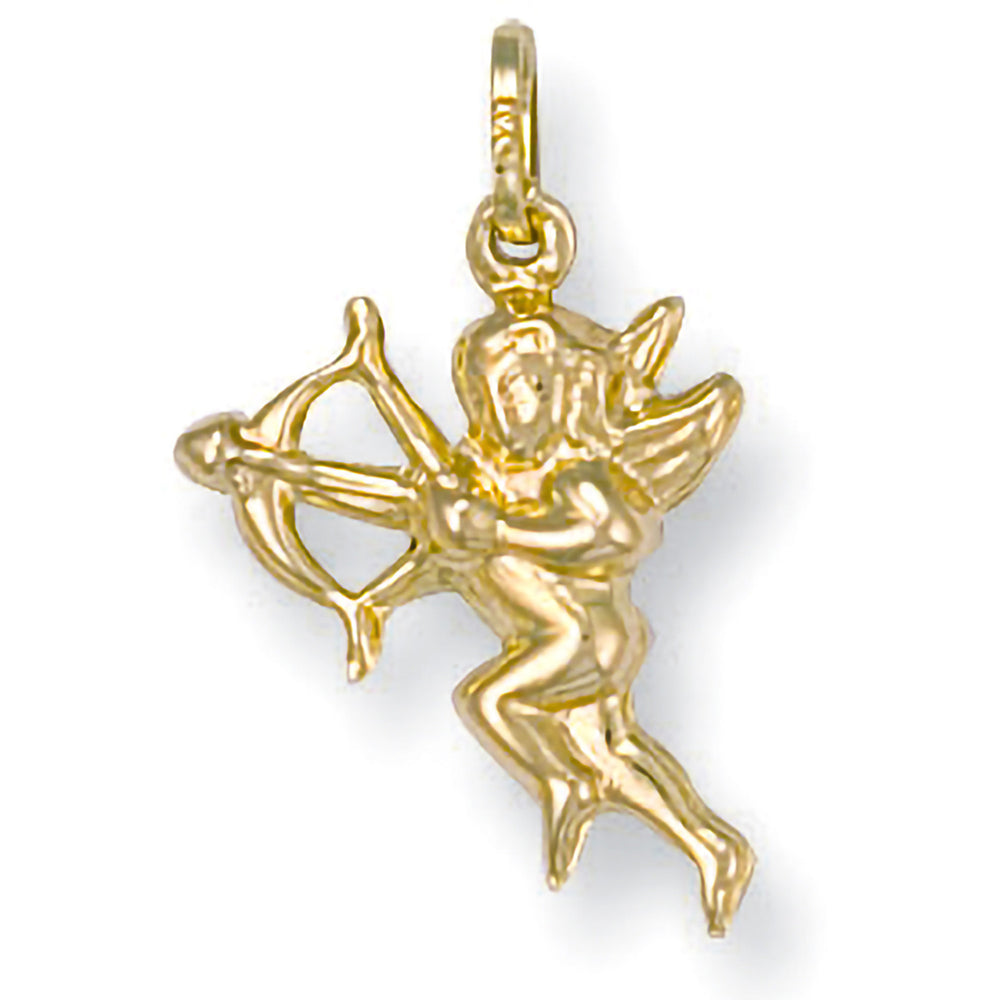 Yellow Gold Cupid Pendant – product view