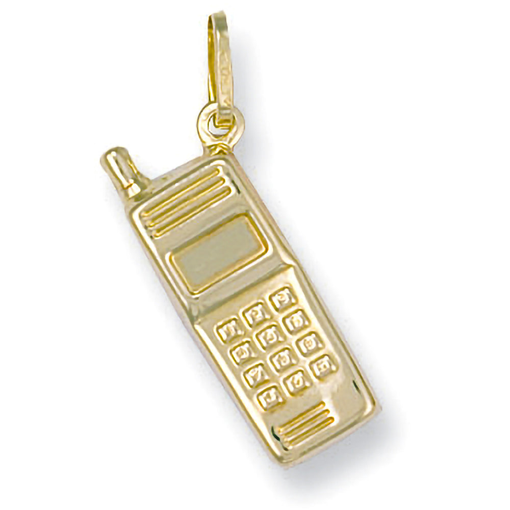 Yellow Gold Mobile Phone Pendant – product view