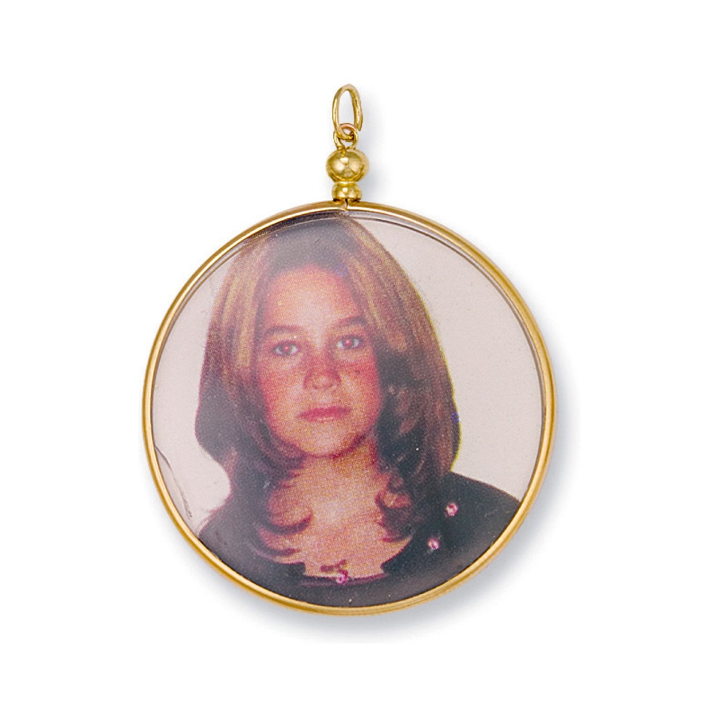 Yellow Gold Small Picture Frame Pendant