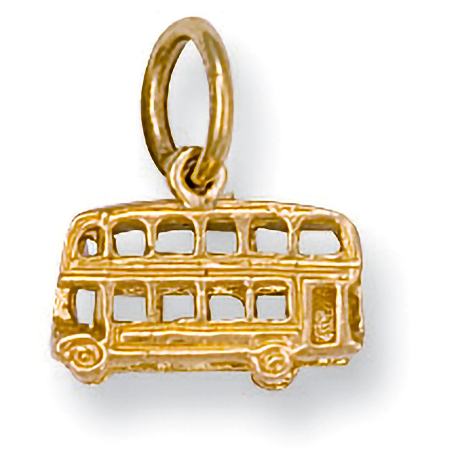 Yellow Gold Bus Pendant