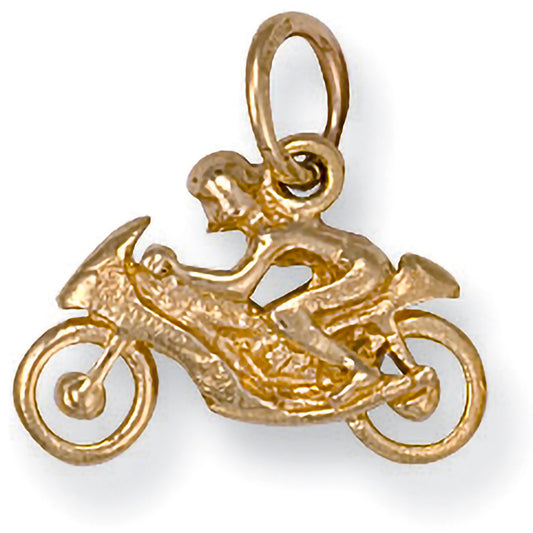 Yellow Gold Motorbike Pendant