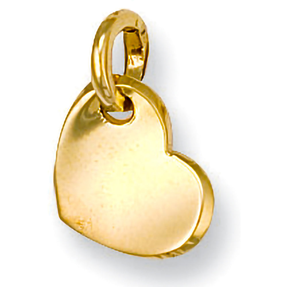 Yellow Gold Heart Pendant – product view