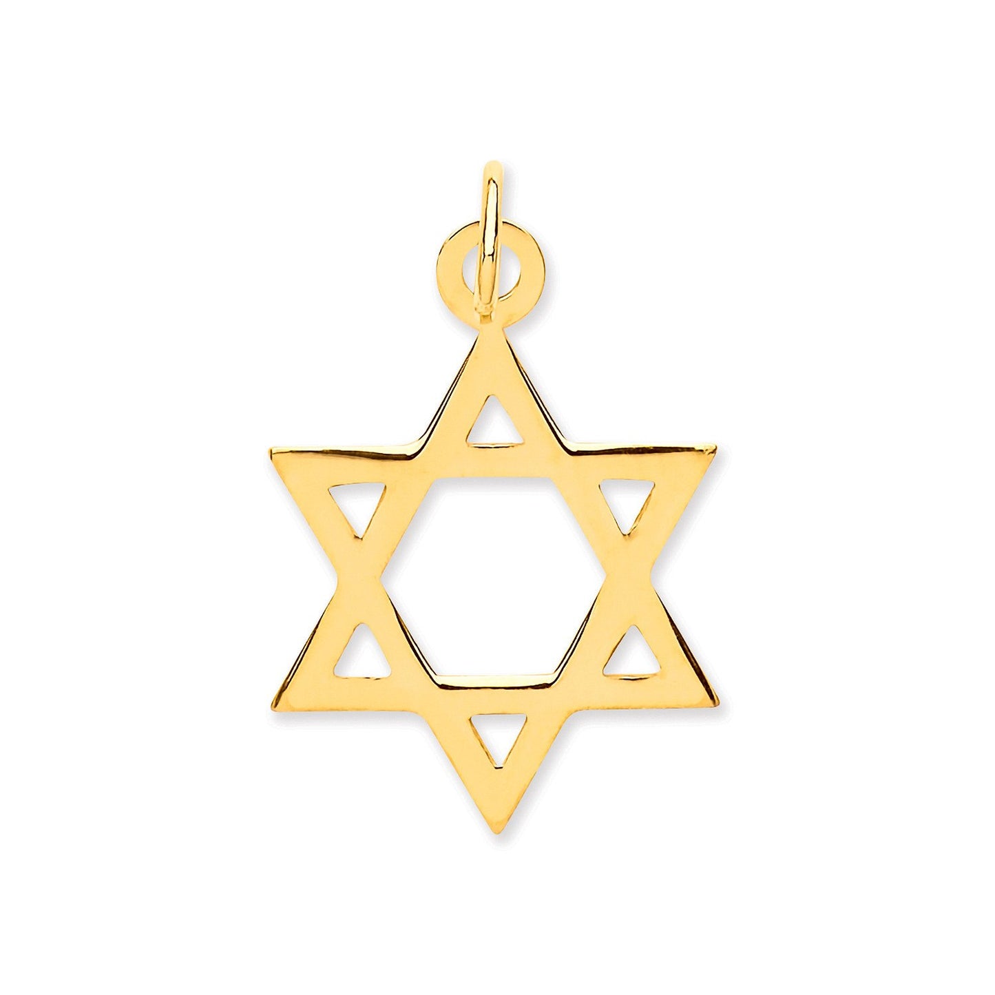 Yellow Gold Star Of David Pendant