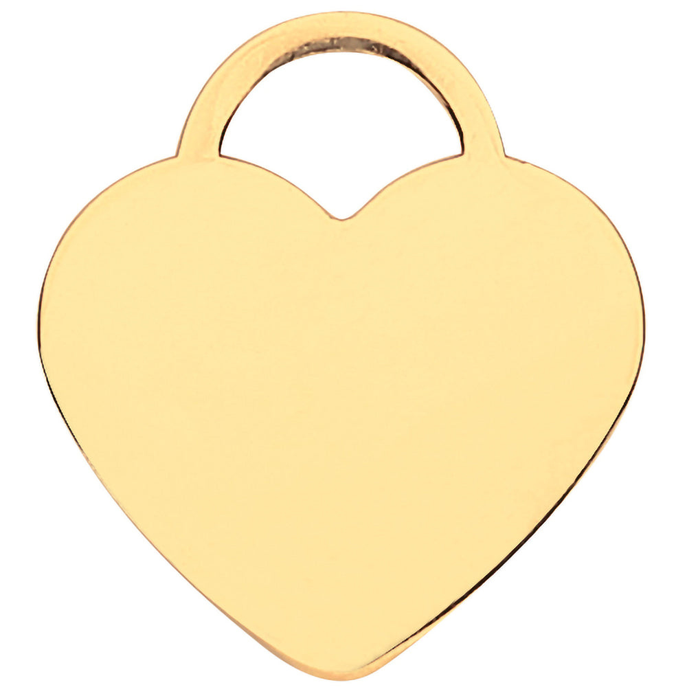 Yellow Gold Plain Heart Pendant