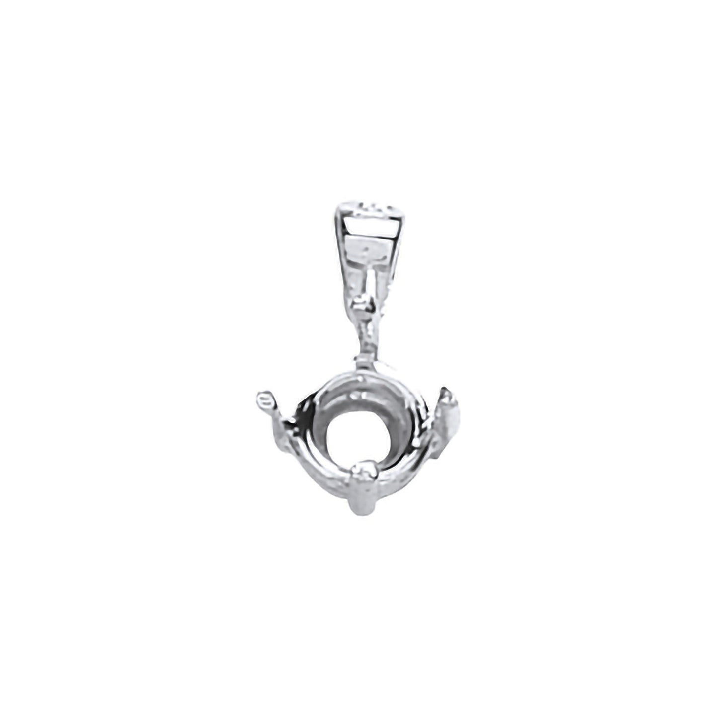18ct White Gold Pendant Mount 0.20-0.25ct - 18ct Gold