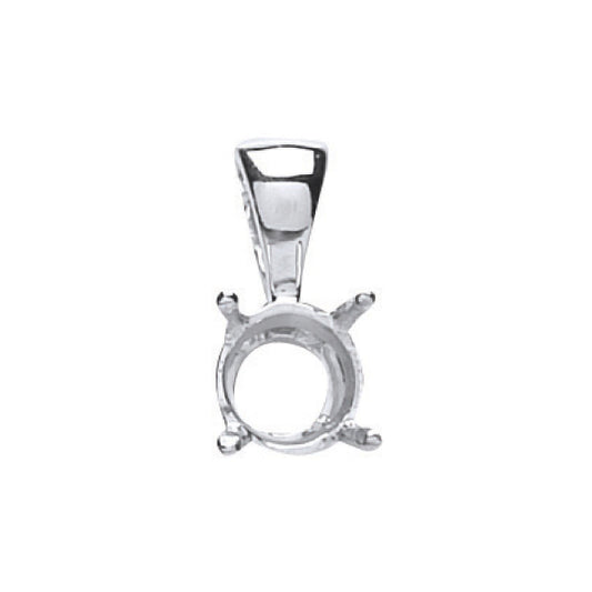 18ct White Gold Pendant Mount 0.70-0.75ct