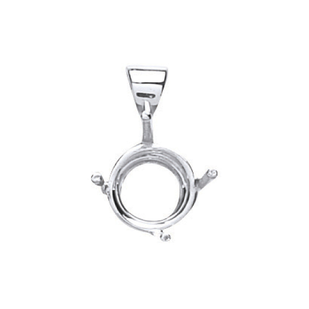 18ct White Gold Pendant Mount 1.00-1.50ct – product view