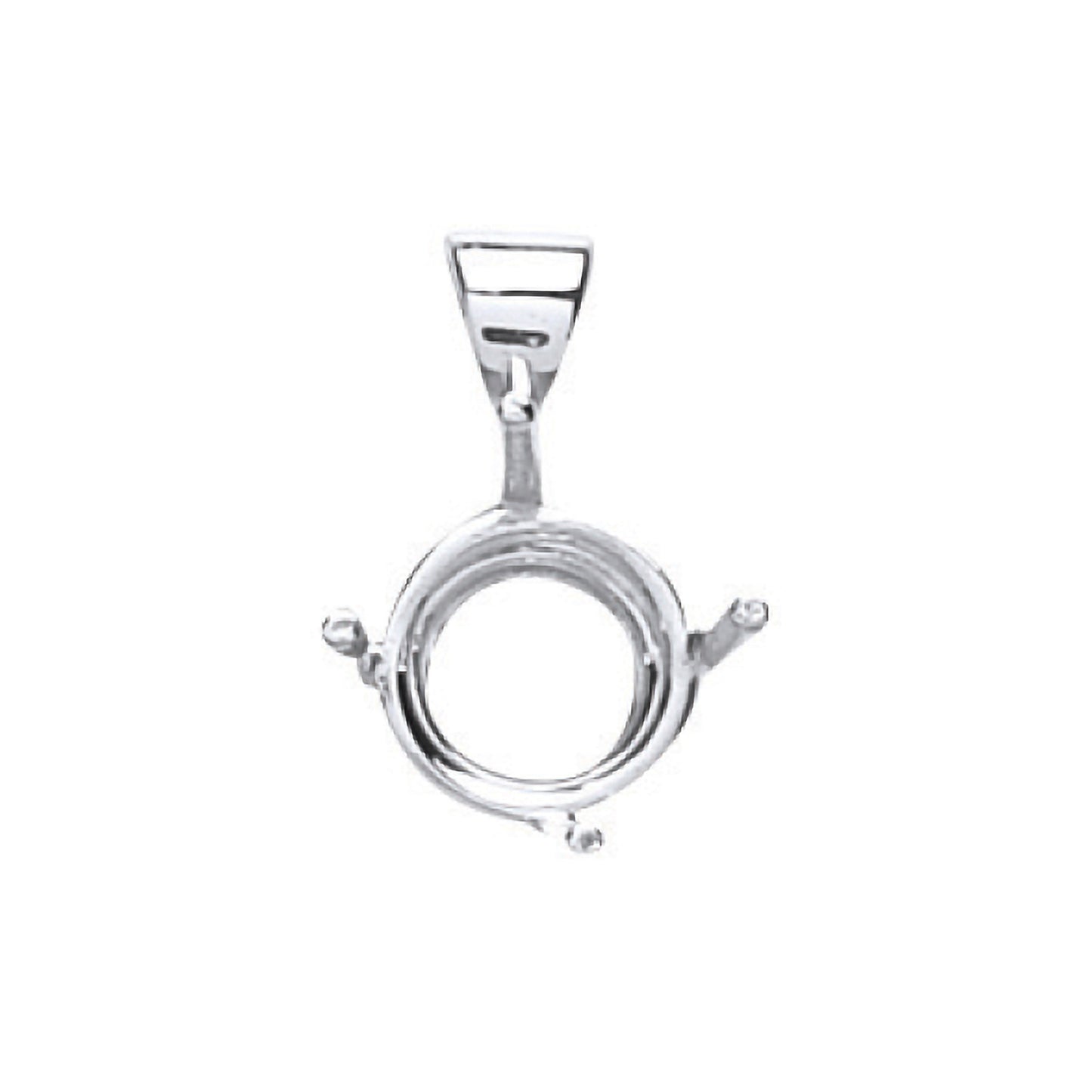 18ct White Gold Pendant Mount 1.00-1.50ct - 18ct Gold