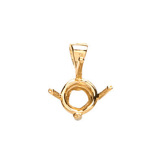 18ct Yellow Gold Pendant Mount 0.40-0.50ct