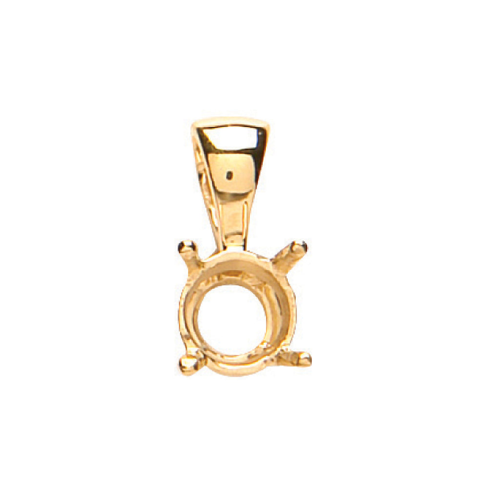 18ct Yellow Gold Pendant Mount 0.70-0.75ct