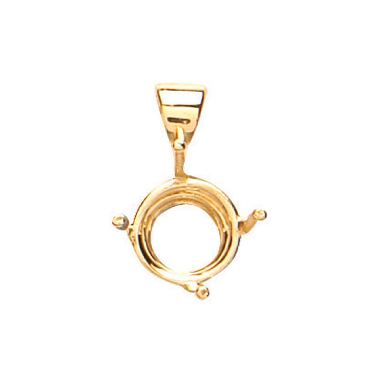 18ct Yellow Gold Pendant Mount 1.00-1.50ct