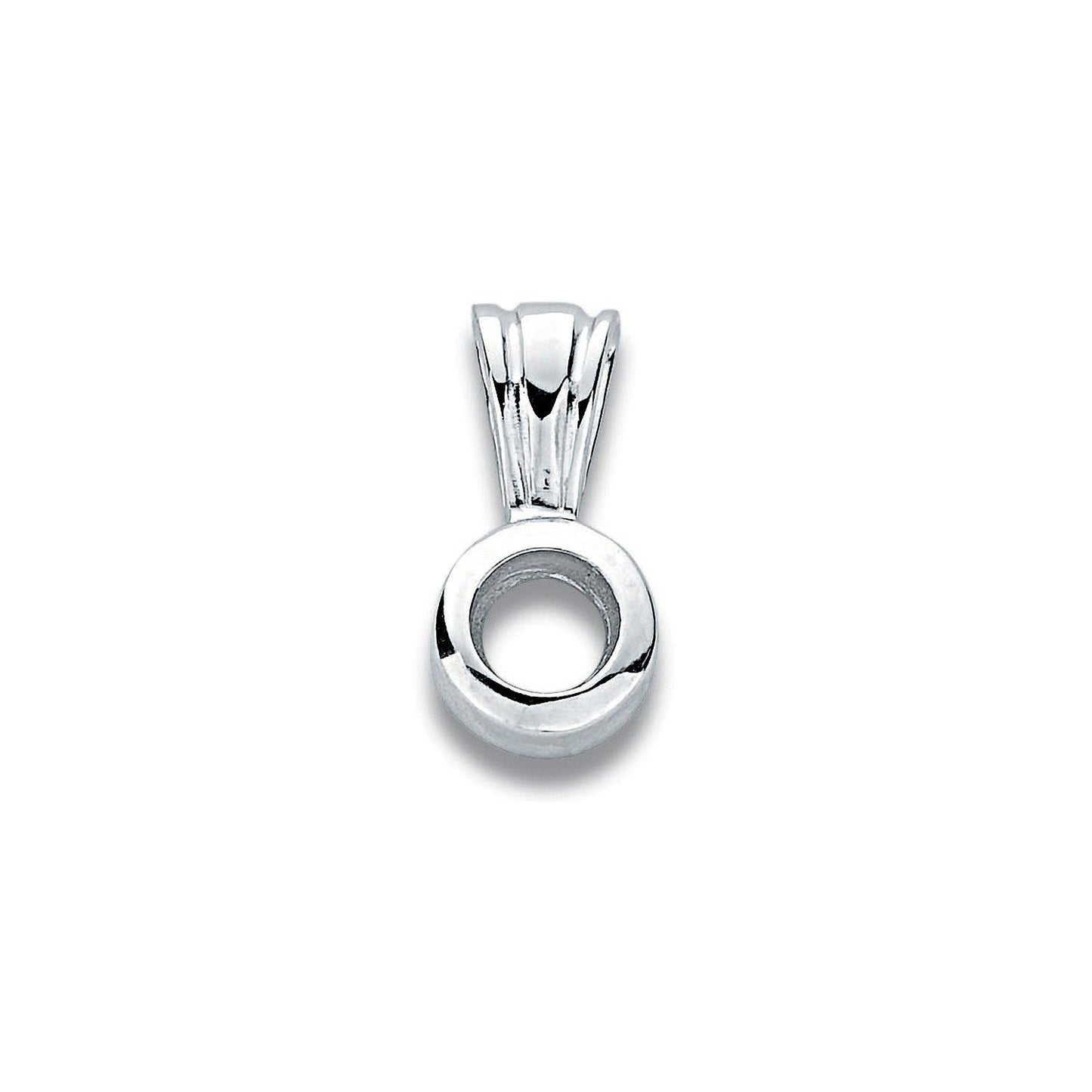 18ct White Gold Pendant Mount Rubover 0.20-0.25ct