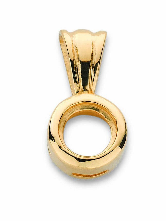 18ct Yellow Gold Pendant Mount Rubover 0.70-0.80ct