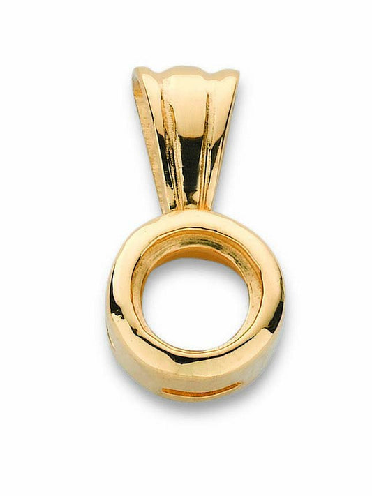 18ct Yellow Gold Pendant Mount Rubover 0.70-0.80ct