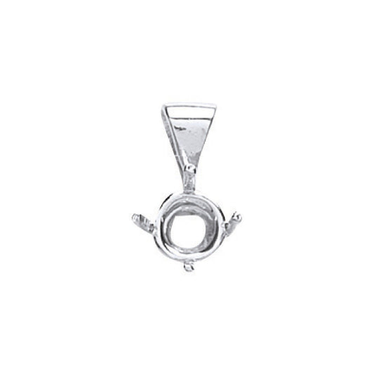 18ct White Gold Pendant Mount 0.30-0.35ct