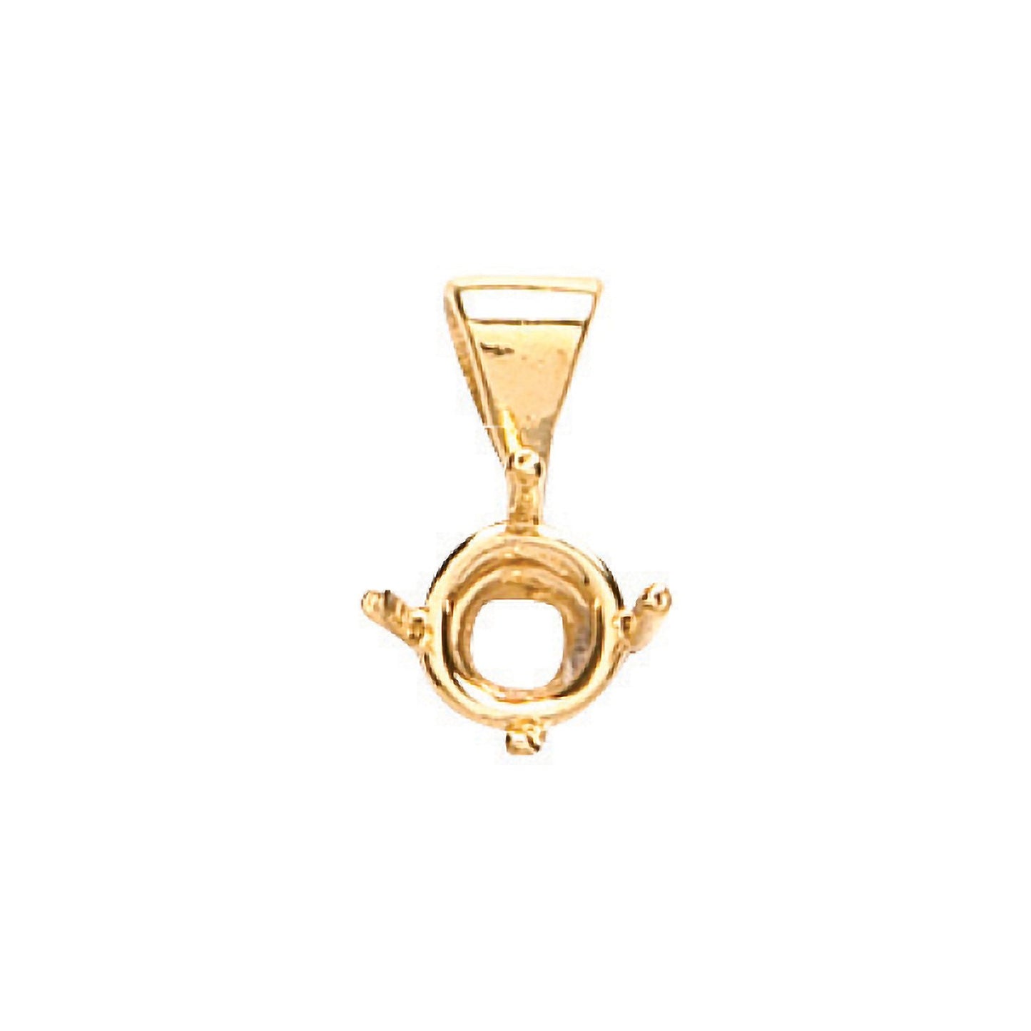 18ct Yellow Gold Pendant Mount 0.30-0.35ct