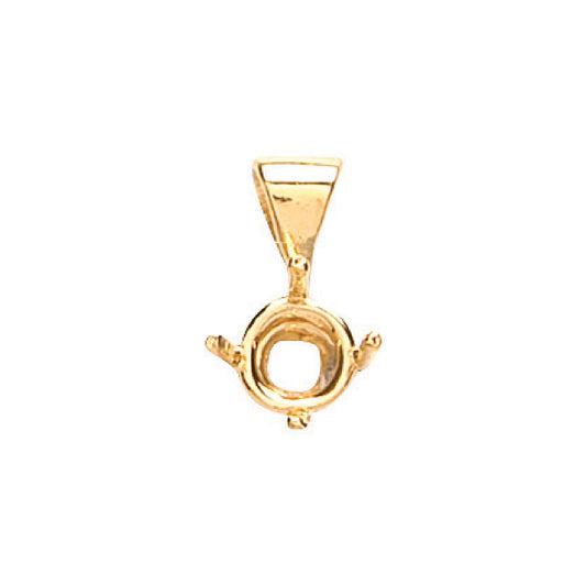 18ct Yellow Gold Pendant Mount 0.30-0.35ct