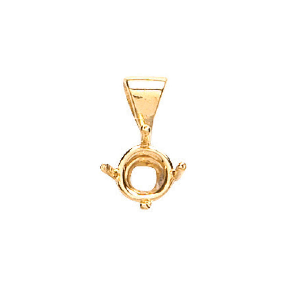 18ct Yellow Gold Pendant Mount 0.30-0.35ct