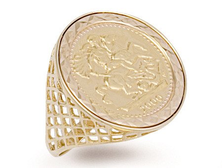 Yellow Gold (full) Coin Ring