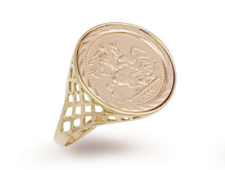 Yellow Gold (tenth) Coin Ring