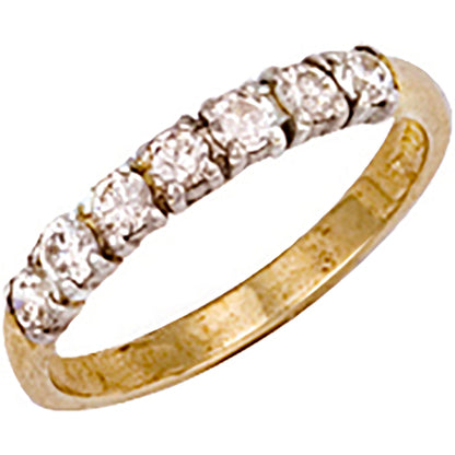 Yellow Gold Cubic Zirconia Ring