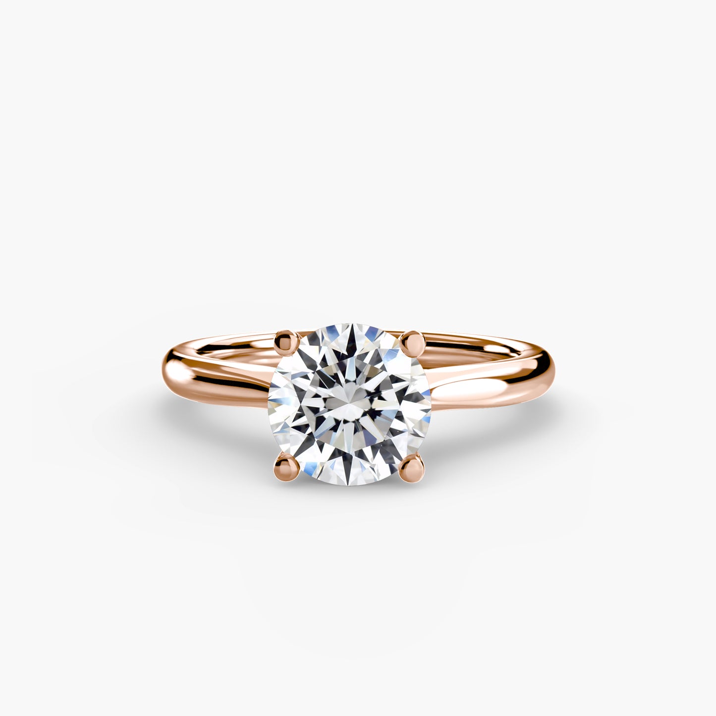 Solitaire Engagement Ring 0.50ct–3.00ct for Women with 2.40mm Band in a Timeless Classic Wedding Design | Imperial Time